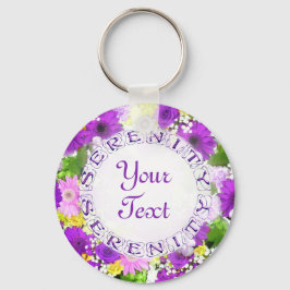 Serenity Bouquet Floral Template Schlüsselanhänger