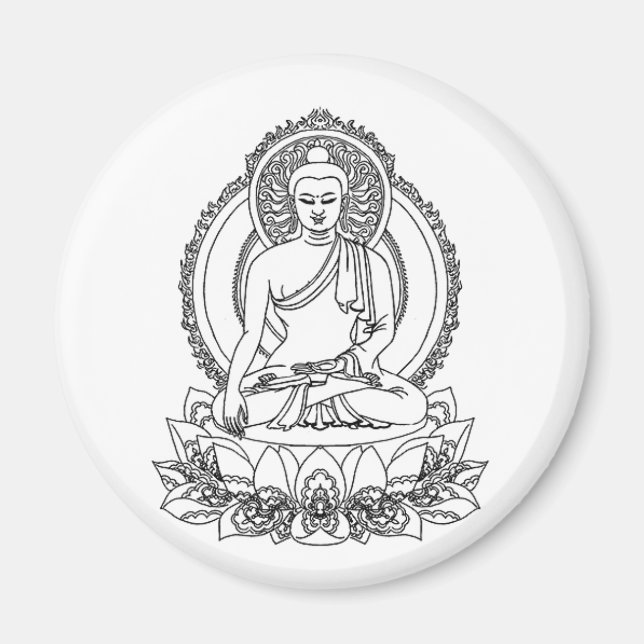 Serenity Buddha Magnet (Vorne)