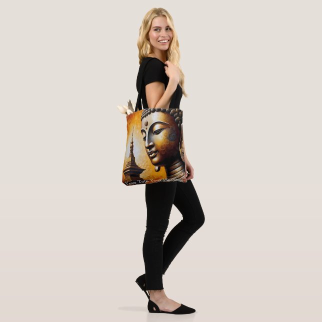 Serenity Buddha Tote Bag Tasche (Am Model)