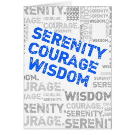 Serenity Courage Weisheit Wortsammlung