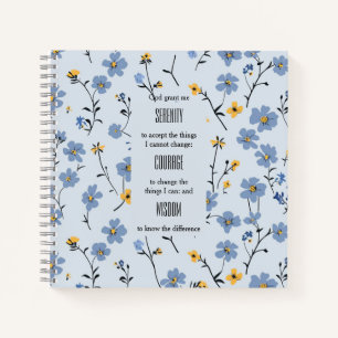 Serenity Courage Wisdom Spirale Notebook Notizbuch
