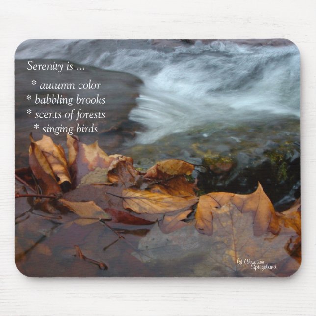 Serenity Creek Blätter Mousepad (Vorne)