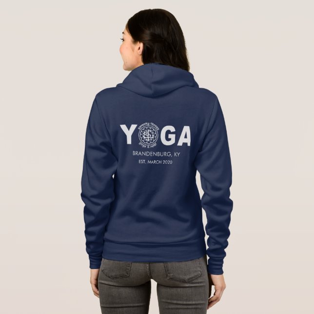 Serenity Fitness T - Shirt Hoodie (Schwarz voll)
