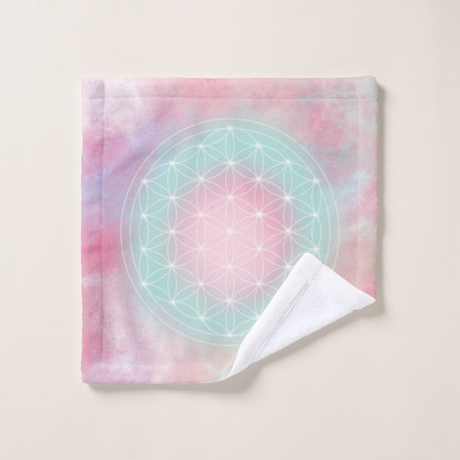 serenity flower of life waschlappen (Waschlappen)
