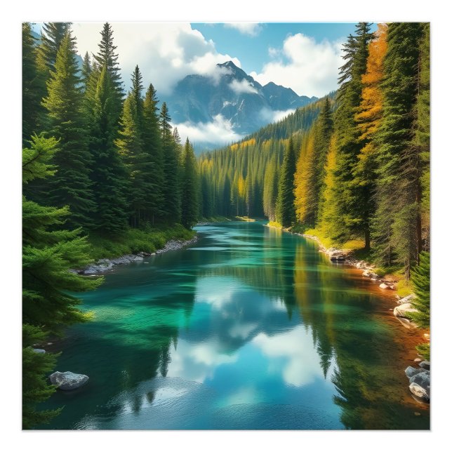 Serenity Fluss Fotodruck (Vorne)