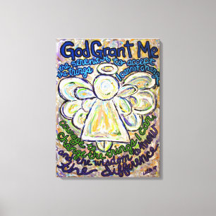 Serenity Gebet Angel Malerei Wrapped Canvas Art Leinwanddruck