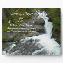 Serenity Gebet Forest Waterfall