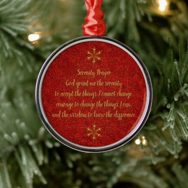 Serenity Gebet Keramik Ornament (Baum)