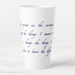 Serenity-Gebet Milchtasse