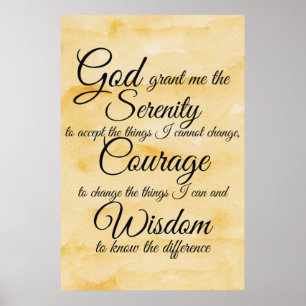 Serenity-Gebet-Poster Poster