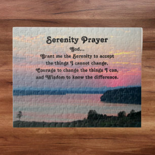 Serenity-Gebet Rosa Meereslandschaft Sonnenunterga