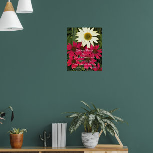 Serenity-Gebet-Sonnenhüte-Blumen-Fotografisch Poster
