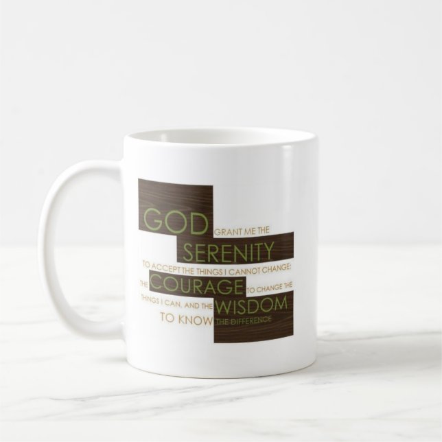 Serenity-Gebets-Tasse Kaffeetasse (Links)