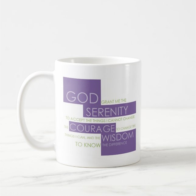 Serenity-Gebets-Tasse Kaffeetasse (Links)