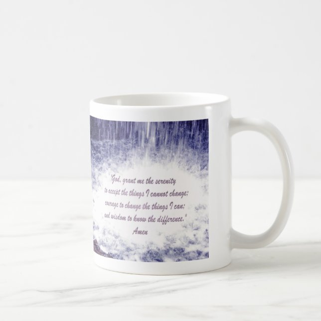 Serenity-Gebets-Wasserfall-Tasse Kaffeetasse (Rechts)