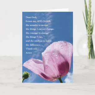 Serenity-Gebetskarte, Spirituelle Führung, Name ei Karte