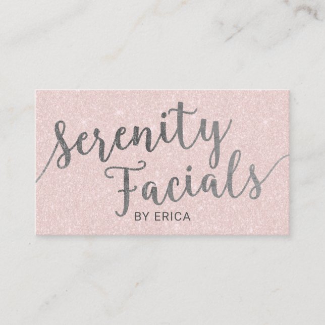 Serenity-Gesichtsbehandlungen Skincare Visitenkarte (Vorderseite)