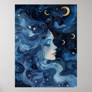 Serenity in Sternenlicht Poster