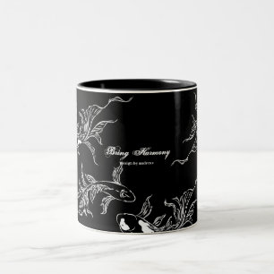 Serenity Koi Art Zweifarbige Tasse