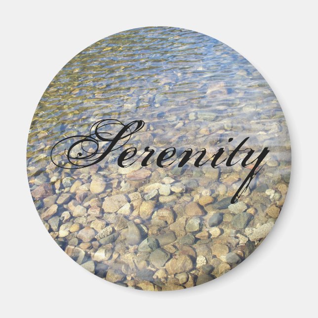 Serenity Lake Rocks Taste Magnet (Vorne)