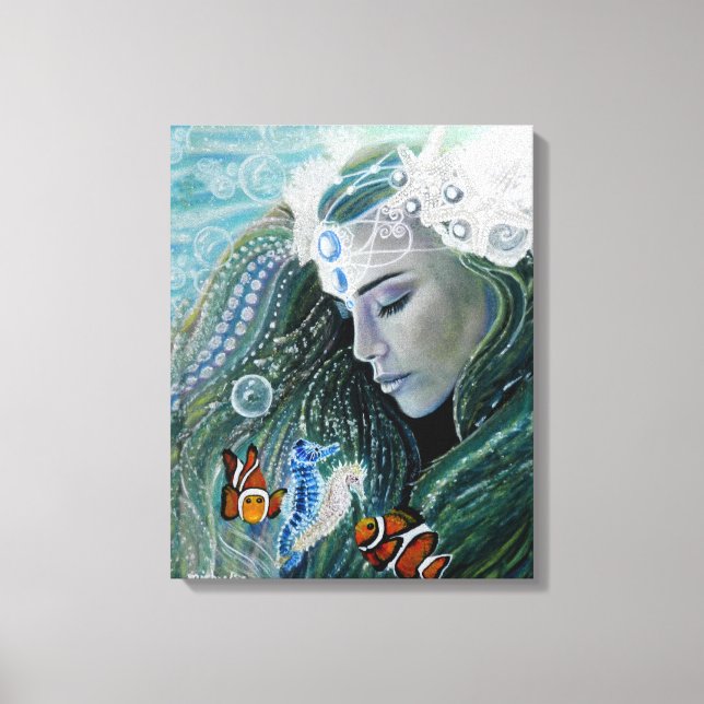 Serenity Mermaid Canvas Print Leinwanddruck (Vorderseite)