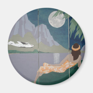 SERENITY MOON-Magnet (rund) Magnet