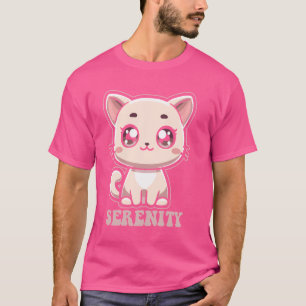Serenity Niedlich Kitty Cat Design for Girls Name T-Shirt
