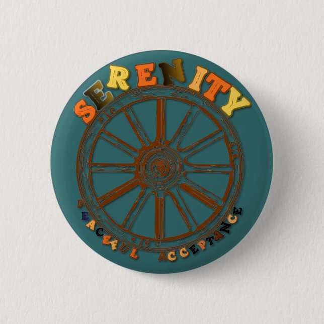 SERENITY - PEACEFUL ACCEPTANCE BUTTON (Vorderseite)