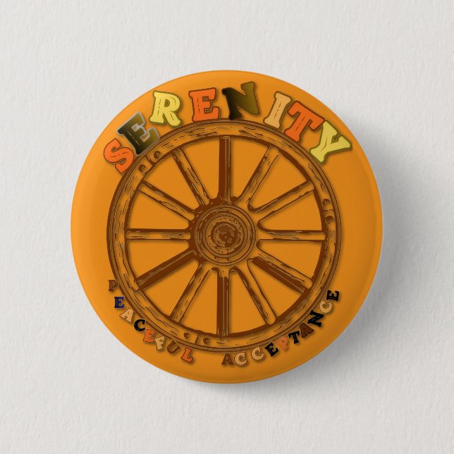 SERENITY - PEACEFUL ACCEPTANCE BUTTON (Vorderseite)