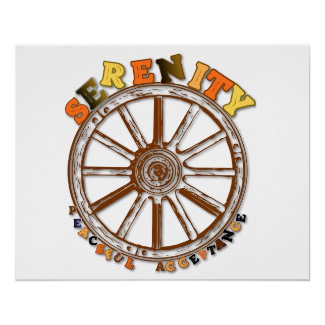 Serenity - Poster der friedlichen Akzeptanz (Vorderseite)