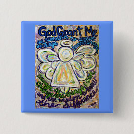 Serenity Prayer Angel Art Malerei Button