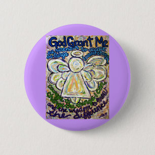 Serenity Prayer Angel Art Malerei Button