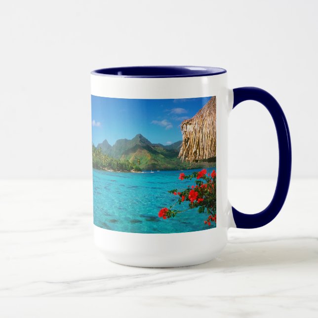 Serenity Prayer & Bora Bora Island Tasse (Rechts)