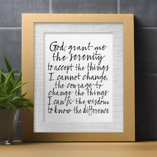 Serenity Prayer - Bounce Calligraphy Script Modern Briefbogen
