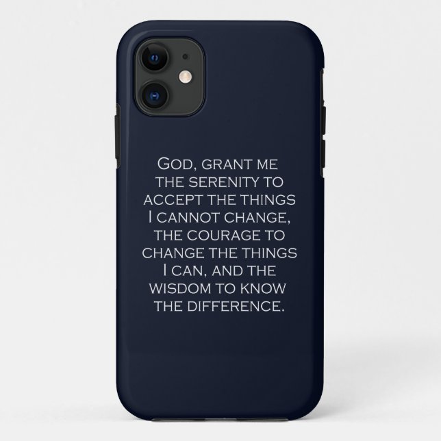 Serenity Prayer Copperplate Gothic Light Schriftar Case-Mate iPhone Hülle (Rückseite)