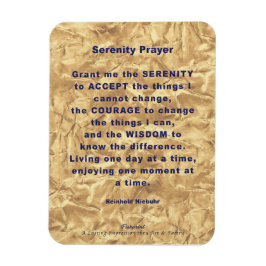 Serenity Prayer Flexible Foto Magnet
