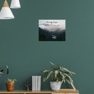 Serenity Prayer Fluss Tal Fotografie Poster