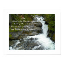 Serenity Prayer Forest Waterfall Fotografie