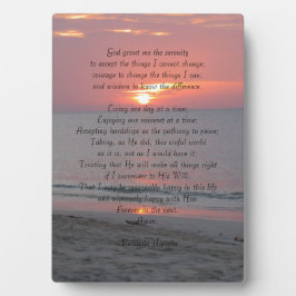 Serenity Prayer Fotoplatte