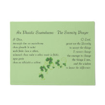 Serenity Prayer Irish English