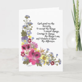 Serenity Prayer Karte