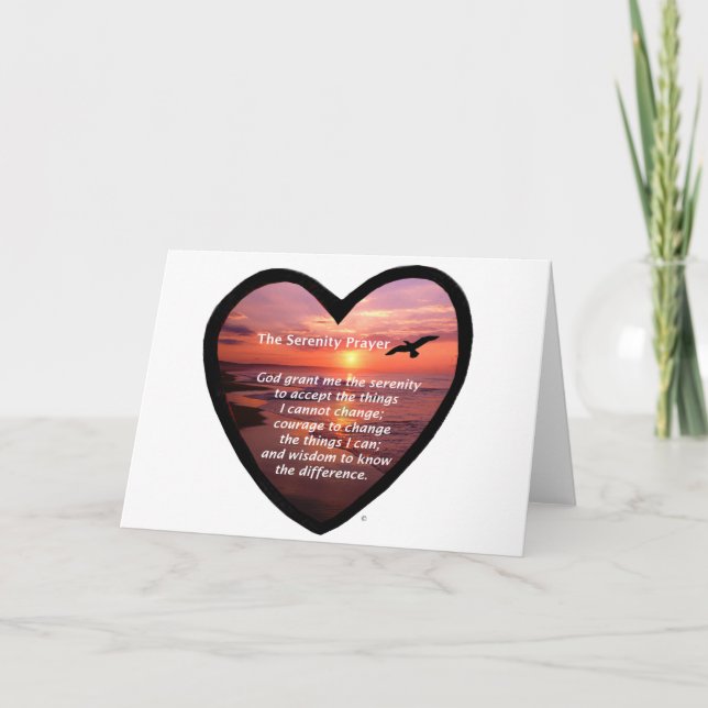 Serenity Prayer Karte (Vorderseite)