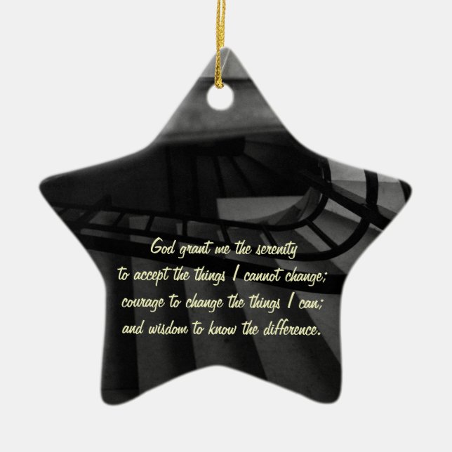 Serenity Prayer Keramikornament (Vorne)