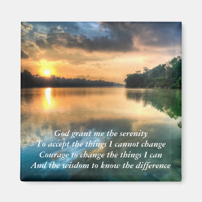 Serenity Prayer Landschaftlich Magnet (Vorne)