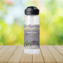 Serenity Prayer Lavender Garden Floral