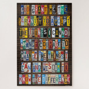 Serenity Prayer Lizenz Plate Art Design Turnpike