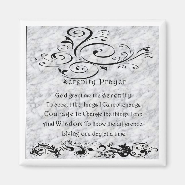 Serenity Prayer Magnet (Vorne)