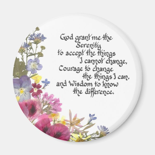 Serenity Prayer Magnet (Vorne)