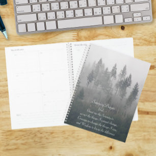 Serenity Prayer Misty Forest Foto Planer