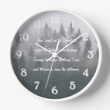 Serenity Prayer Misty Forest